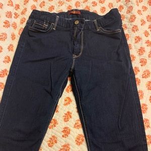 7 for all mankind dark blue jeans
